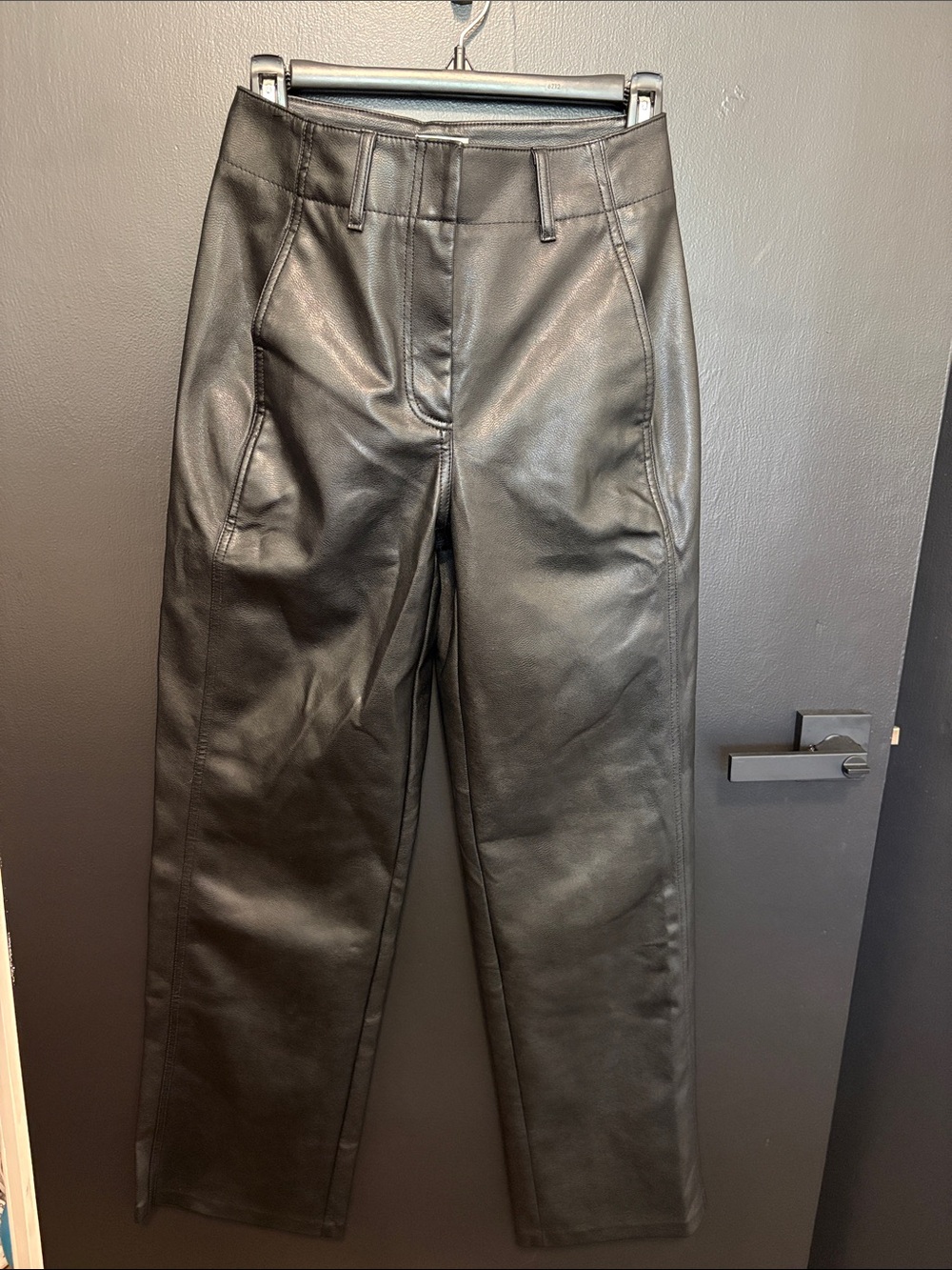 Wilfred Free Black Faux Leather Pants